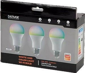 LED GLS mat RGB E27 9W 3-pack dimbaar SMART Wi-Fi TUYA - Afbeelding 2