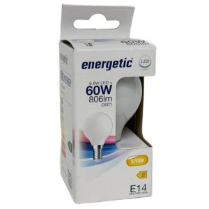 Energetic LED kogel E14 6,8-60W 2700K filament mat - Afbeelding 2
