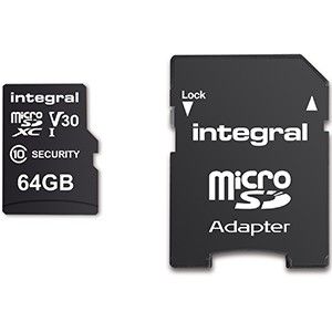 Micro SD geheugenkaart V30 64GB Security - Afbeelding 2