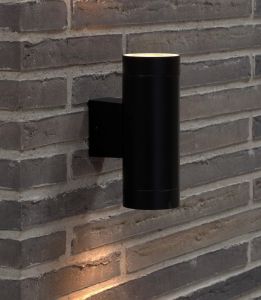 Wandlamp Tin Maxi Double 2x GU10 zwart IP54 - Afbeelding 2