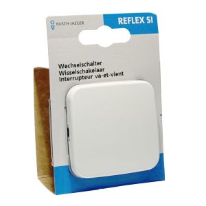 Verpakt Busch Jaeger WIT wisselschakelaar + wip - Afbeelding 2