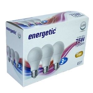 Energetic LED GLS E27 9,6-75W 2700K mat doos a3 - Afbeelding 2
