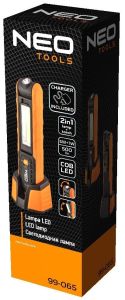 LED looplamp oplaadbaar oranje + docking station - Afbeelding 2