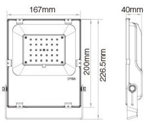 RGB-CCT LED Schijnwerper IP65 30W - Afbeelding 2