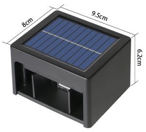 LED Solar wandlamp rechthoek 3000/6000K - Afbeelding 2