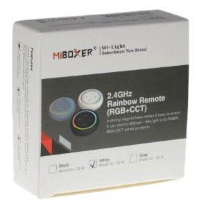 RGB-CCT afstandsbediening 2.4G 1-zone rond wit - Afbeelding 2