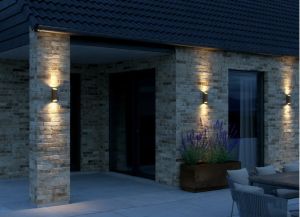 Wandlamp Nico rond 2x GU10 roest IP54 - Afbeelding 2