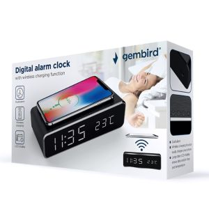 Digitale wekker met draadloze laadfunctie voor smartphone - Afbeelding 2