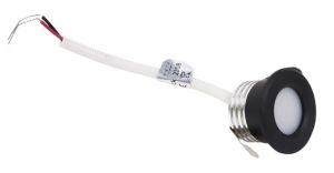 LED mini inbouwspot 1,5W 2700K 37mm 60gr rond vast zwart - Afbeelding 2