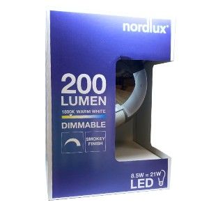 Nordlux LED Globe G200 E27 8,5-21W 1800K filament spiraal grey dimbaar - Afbeelding 2