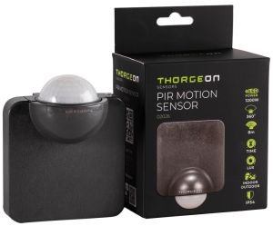Bewegingsmelder IR opbouw wand 360 graden IP54 vast zwart - Afbeelding 2