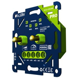 LED dimmer DUO 2-100W EcoDim PRO universeel - Afbeelding 2