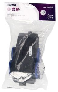 Hangkoppeling zwart IP44 4V met klep - Afbeelding 2