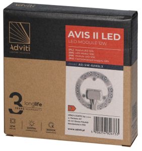 LED magneet module 230V 12W 3000K - Afbeelding 2