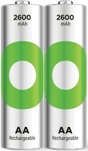 GP NiMH oplaadbare batterij AA 2600mA blister(2) - Afbeelding 2