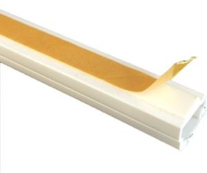 Leidinglijst 25x25mm WIT met deksel 2m + tape - Afbeelding 2