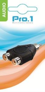 Audio adapt 3,5 jack st -> 6,3 contra stereo - Afbeelding 2