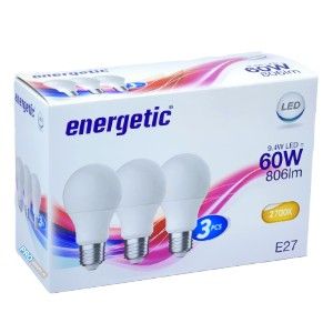 Energetic LED GLS E27 8,6-60W 4000K mat doos a3 - Afbeelding 2
