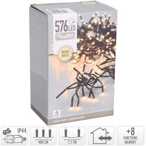 Clusterverlichting 576 LEDS warm wit - Afbeelding 2