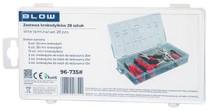 Krokodilklem geisoleerd box 28 delig - Afbeelding 2