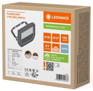 LED Bouwlamp 17W 6500K zwart - Afbeelding 2