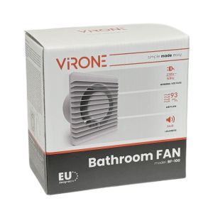 Badkamer - Toilet ventilator wit 100mm + timer - Afbeelding 2