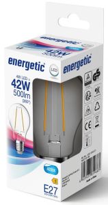 Energetic LED GLS E27 4-42W 4000K filament helder - Afbeelding 2