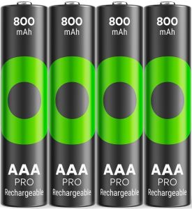 GP NiMH oplaadbare batterij AAA 800mA blister(4) - Afbeelding 2