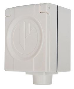 Perilex opbouw stopcontact 16A SWD IP44 Power - Afbeelding 2