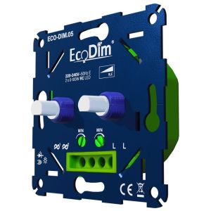 LED dimmer DUO 2-100W EcoDim fase afsnijding - Afbeelding 2