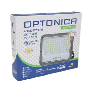 LED Bouwlamp 50W 6000K zwart - premium - Afbeelding 2