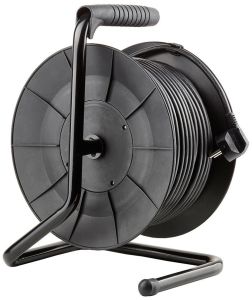 Kabelhaspel H05 3x1,5qmm 50m zwart - Afbeelding 2