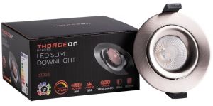 LED inbouwspot 8,2W DimToWarm 96mm rond verstelbaar geschuurd staal - Afbeelding 2