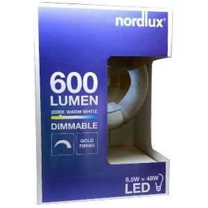 Nordlux LED Globe G200 E27 7-48W 2000K filament spiraal gold dimbaar - Afbeelding 2