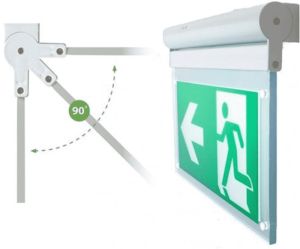 LED noodverlichting opbouw draaibaar 3,5W IP20 zwart - Afbeelding 2