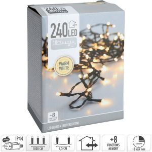 Mini strengverlichting 240 LEDS warm wit + timer - Afbeelding 2