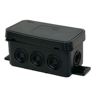 Kabeldoos IP54 zwart smal 80x45x41mm - Afbeelding 2