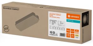 LED Portiek armatuur 8W 2CCT opaalkap IP65 + bewegingsmelder zwart - Afbeelding 2
