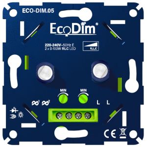 LED DUO dimmer 2-100W ECO-DIM.05 - Afbeelding 2
