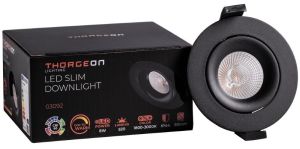 LED inbouwspot 8,2W DimToWarm 96mm rond verstelbaar zwart - Afbeelding 2