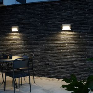 Wandlamp Pontio 27 2x GU10 zandkleur IP44 - Afbeelding 2