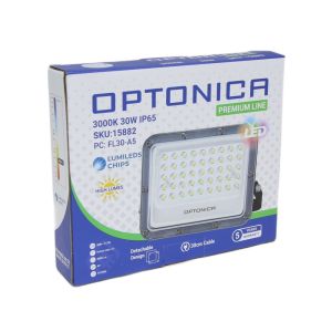 LED Bouwlamp 30W 3000K zwart - premium - Afbeelding 2