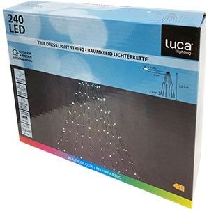 Kerstboom design 16 strengen 240LEDS multicolour - Afbeelding 2