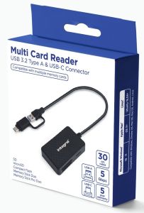 USB + USB-C Geheugenkaartlezer alles in 1 - Afbeelding 2