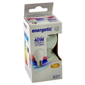 Energetic LED kogel E27 4,2-40W 2700K filament mat dimbaar - Afbeelding 2