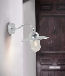 Wandlamp Luxembourg E27 verzinkt IP54 + sensor - Afbeelding 2