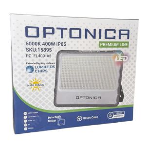 LED Bouwlamp 400W 6000K zwart - premium - Afbeelding 2