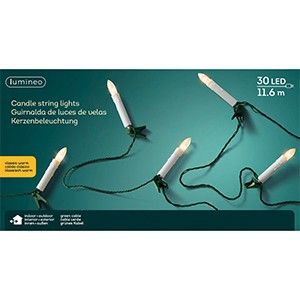 Kaarsverlichting 30 leds warm wit 1160cm voor buiten - Afbeelding 2
