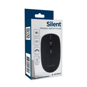 Draadloze optische mini muis zwart superstil USB - Afbeelding 2