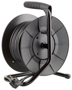 Kabelhaspel H05 3x1,5qmm 25m zwart - Afbeelding 2